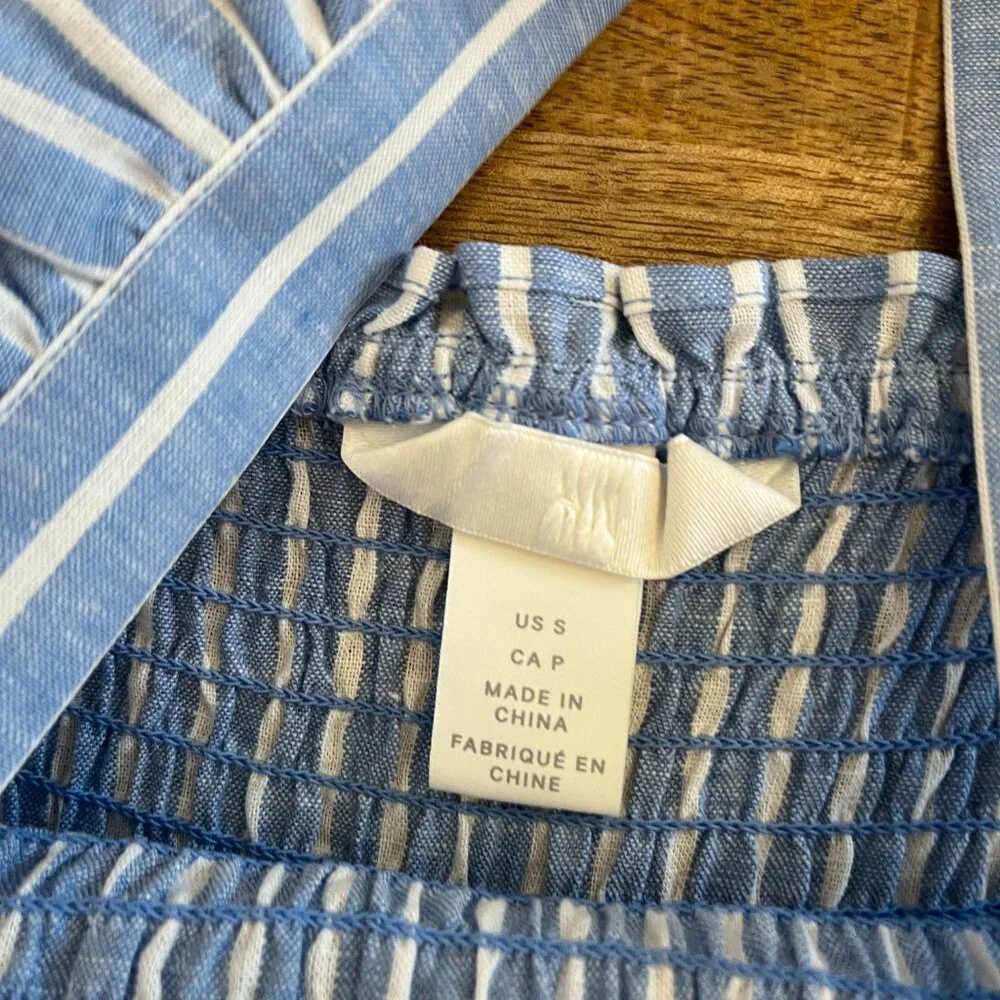 H&M blue striped